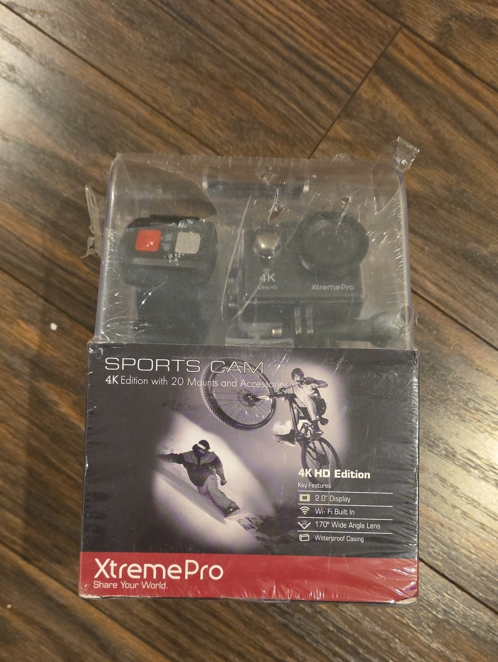 4K Sports Action Camera in Black - 4K HD Edition